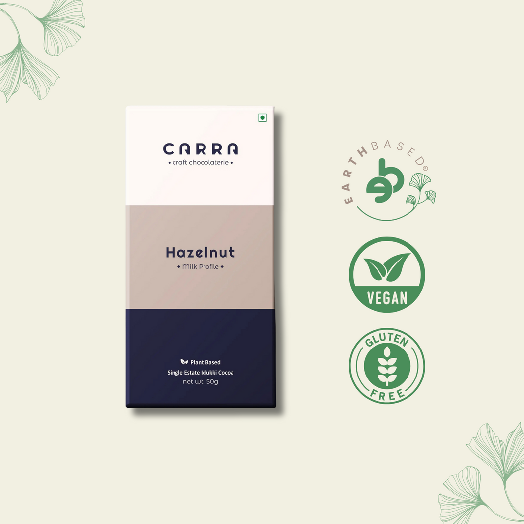 CARRA Hazelnut in Plant Based Milk Chocolate 50G