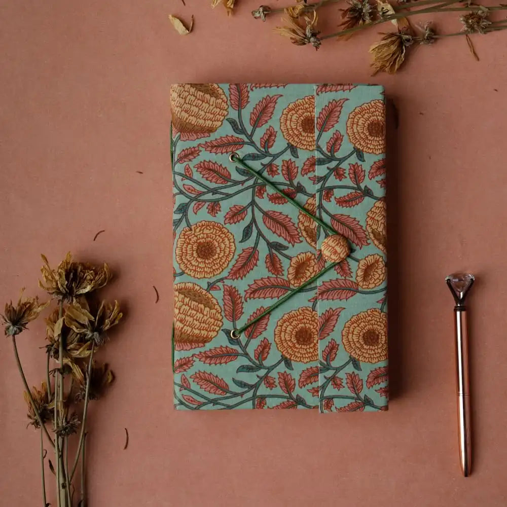 Recycled Paper Vintage Journal (GREEN) - Jumbo | ONEarth