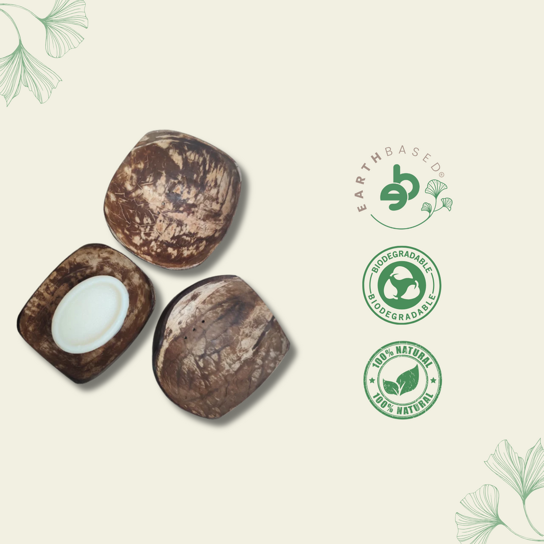 Coconut Shell Soap Dish (Square)