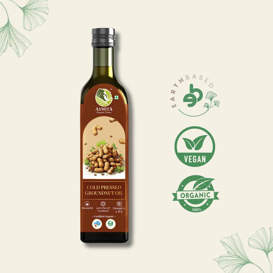 Organic Cold Pressed Groundnut Oil