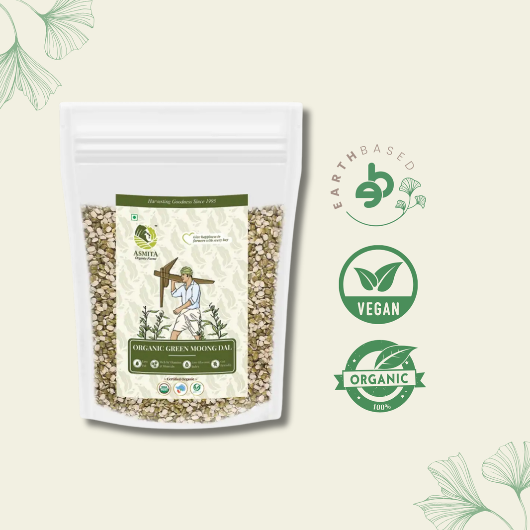Organic Green Moong Dal - 500 gm