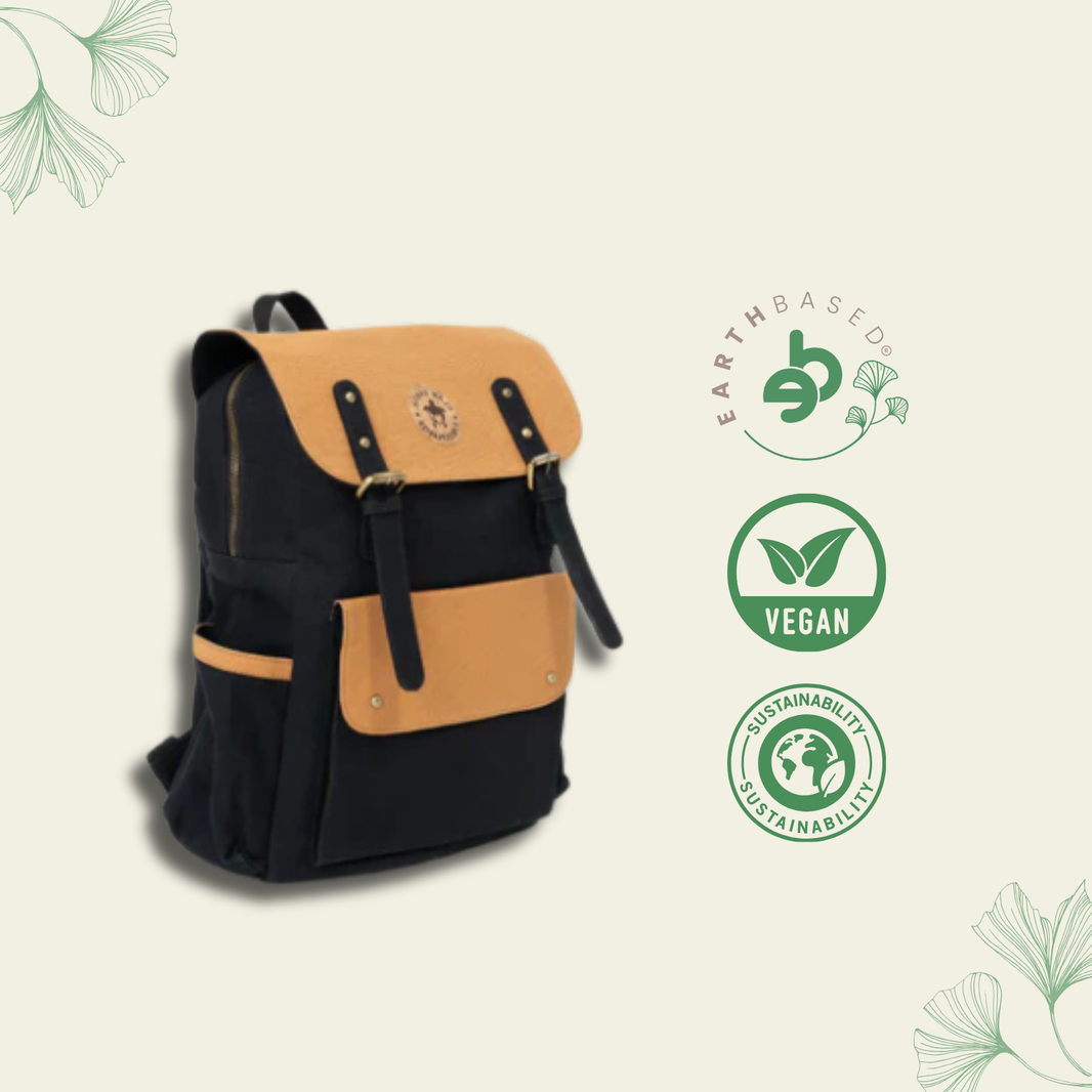 Dugong Backpack - Walnut Brown & Charcoal Black | Clan Earth