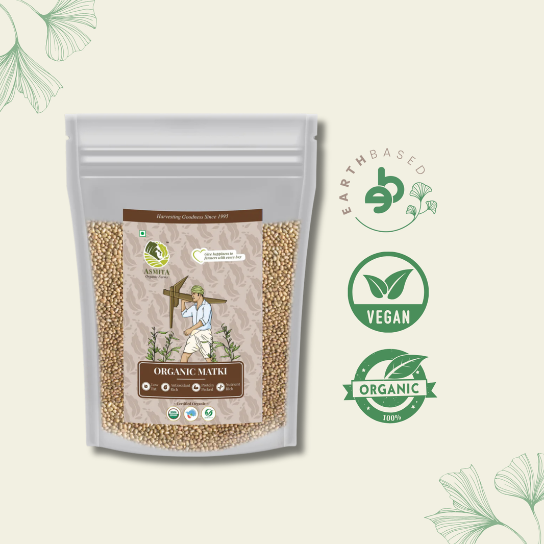 Organic Matki Whole - 500 gm