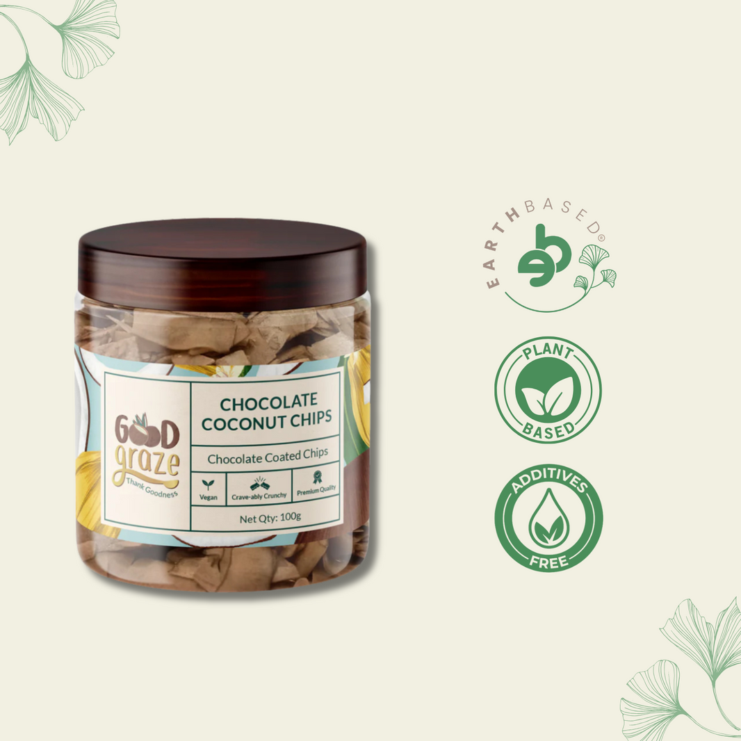 Good Graze Chocolate Coconut Chips • Pack of 2 • 200g