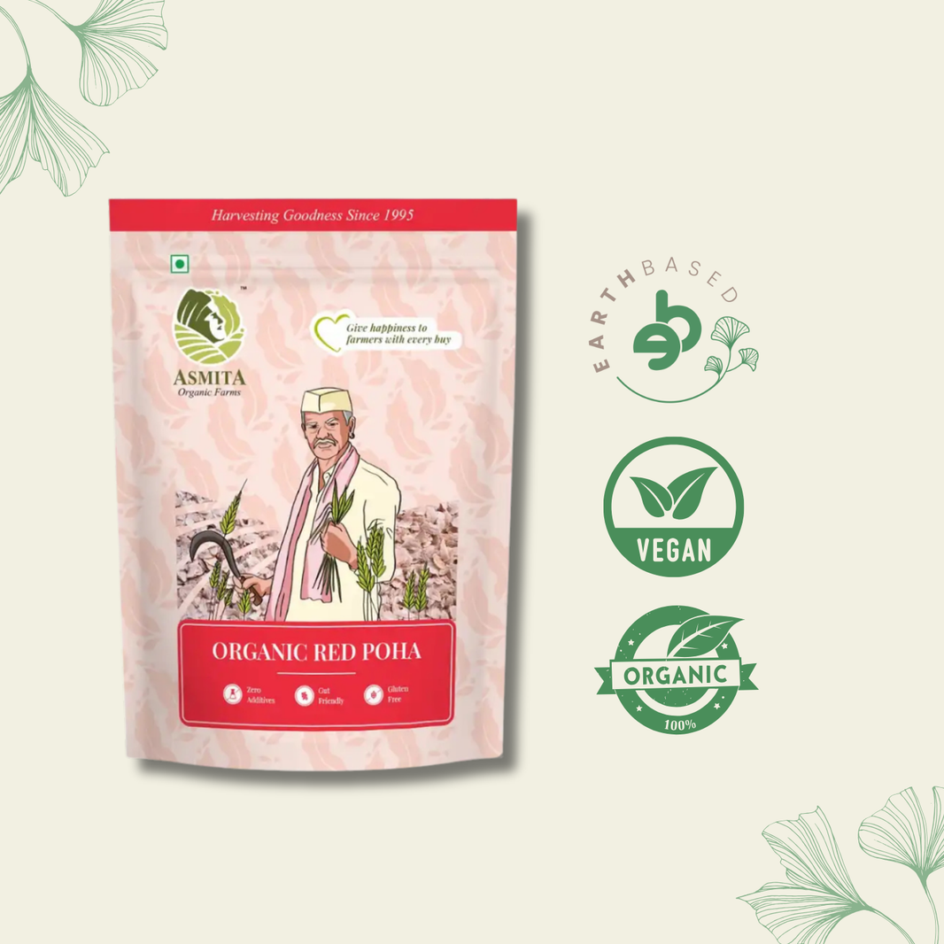 Organic Red Poha - 500g | Pack of 2