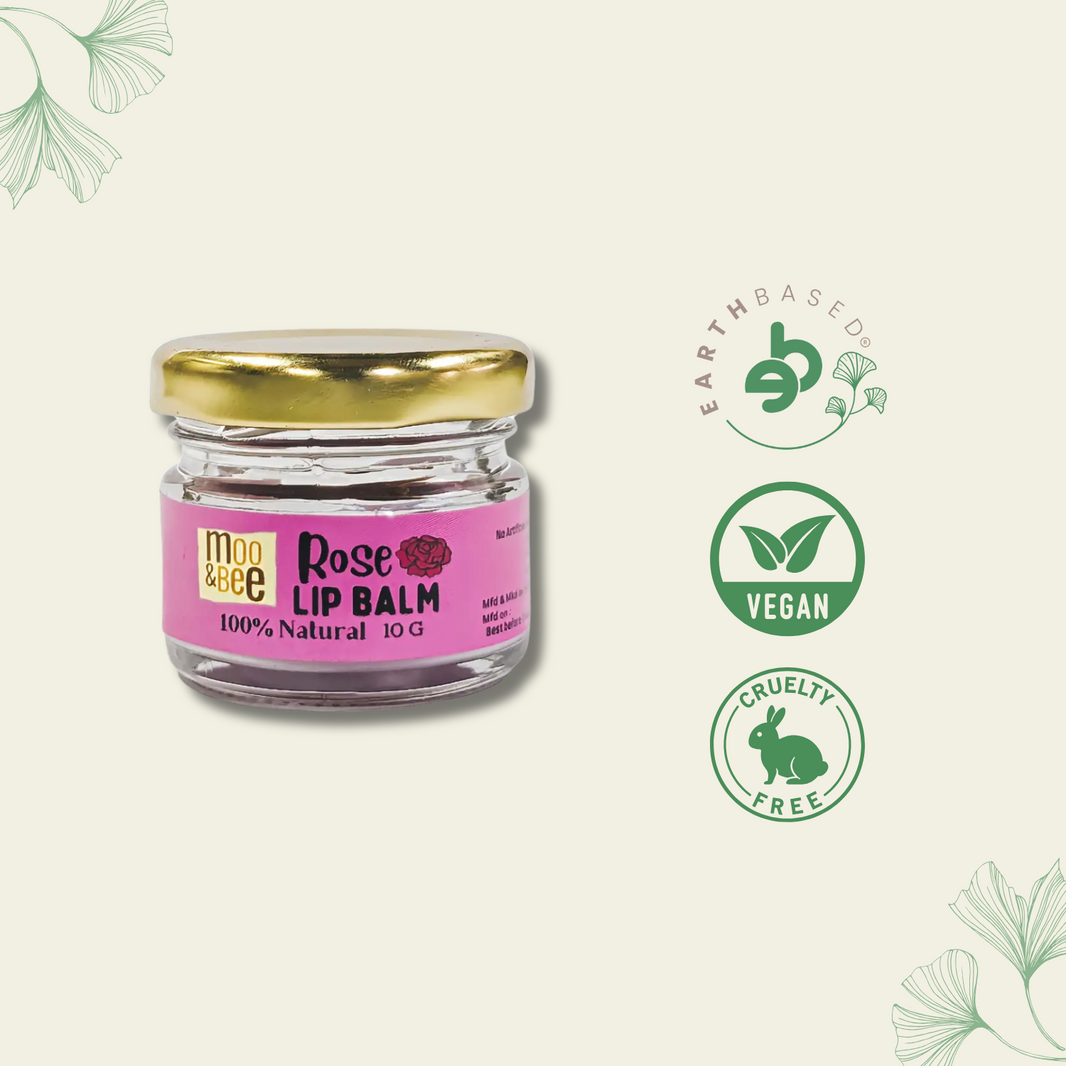 ROSE RADIANCE LIP BALM- A Soothing Blend of Natural Rose Extracts to Nourish, Hydrate, and Help Reduce Pigmentation for Soft, Even-Toned Lips.