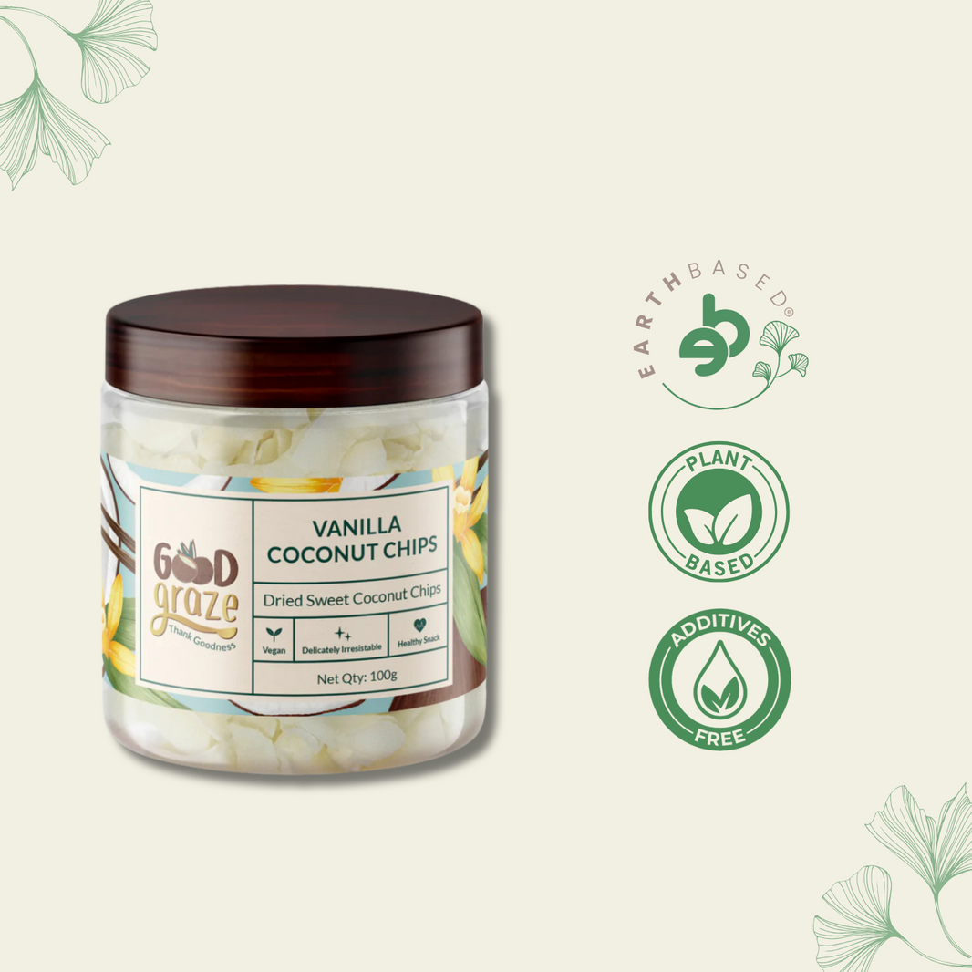 Good Graze Vanilla Coconut Chips • Pack of 2 • 200g