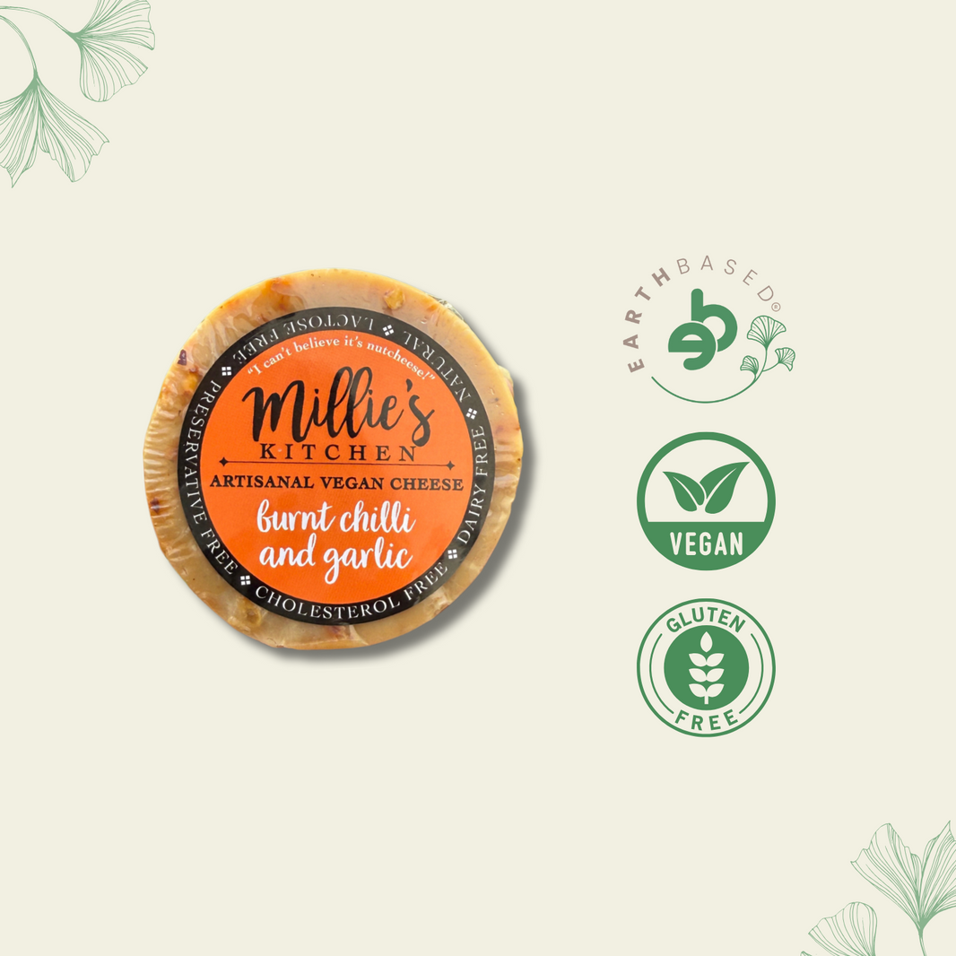 Burnt Red Chili and Garlic Wheel | Millie's Vegan Cheese