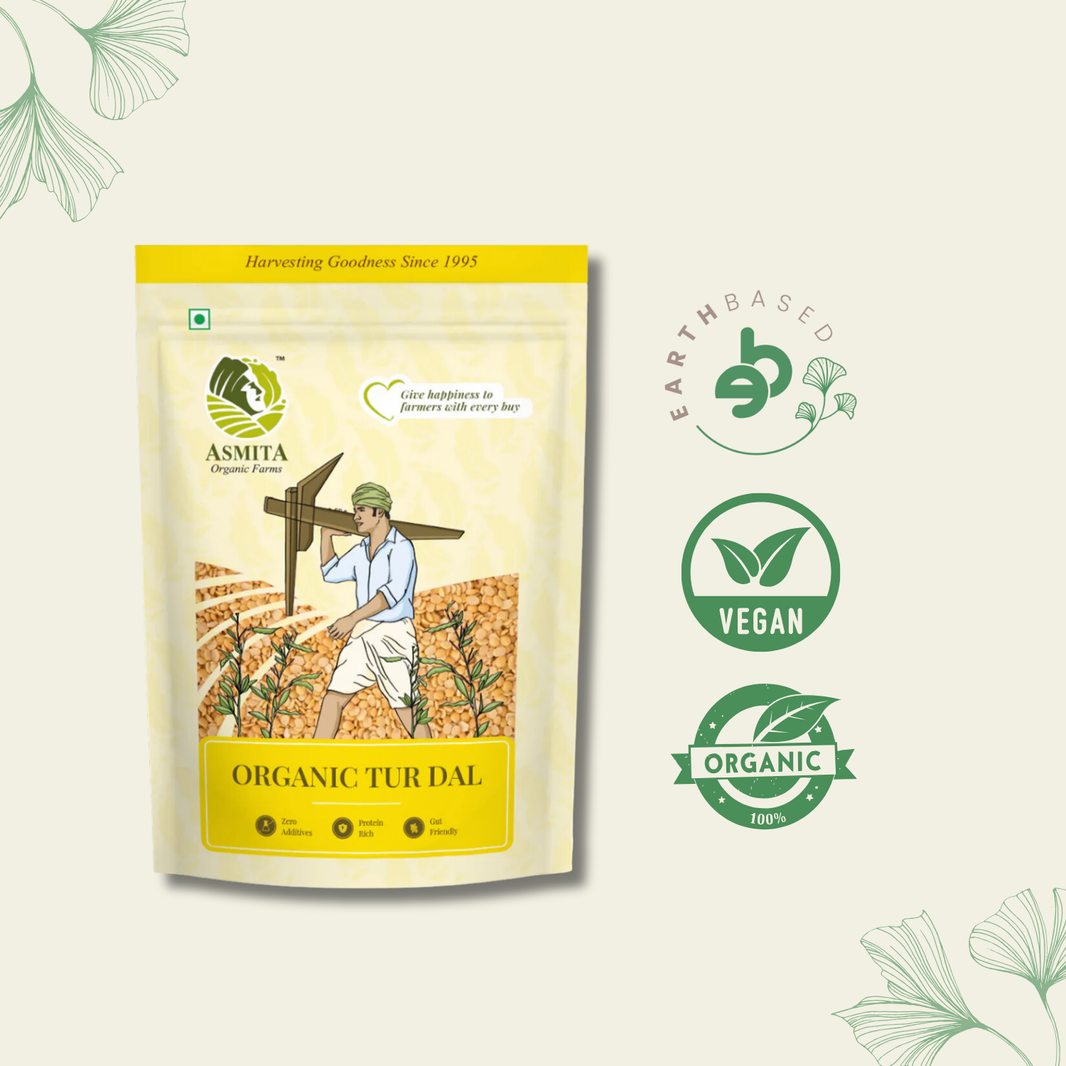 Organic Tur Dal (Ahar Dal) | Asmita Organic Farms