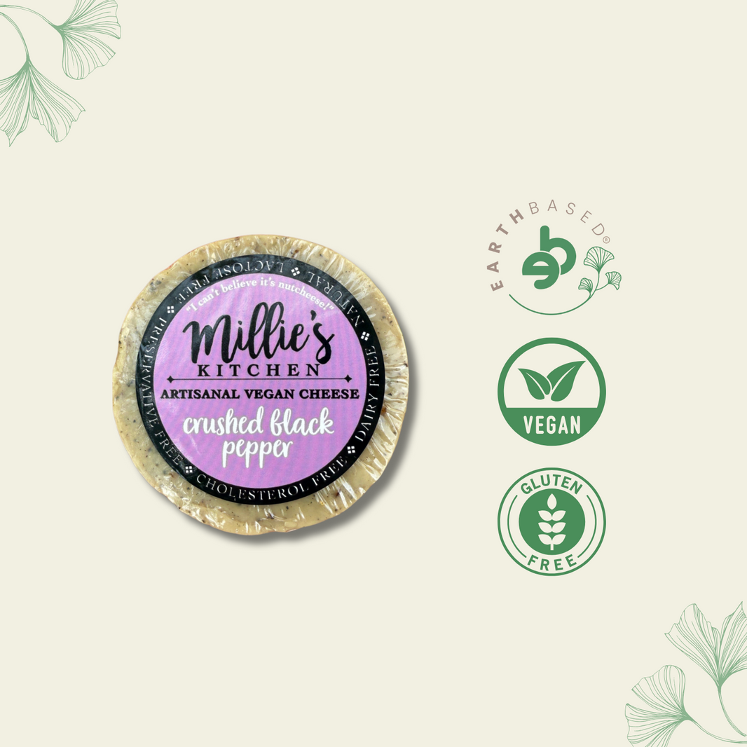 Crushed Pepper Wheel | Millie's Vegan Cheese