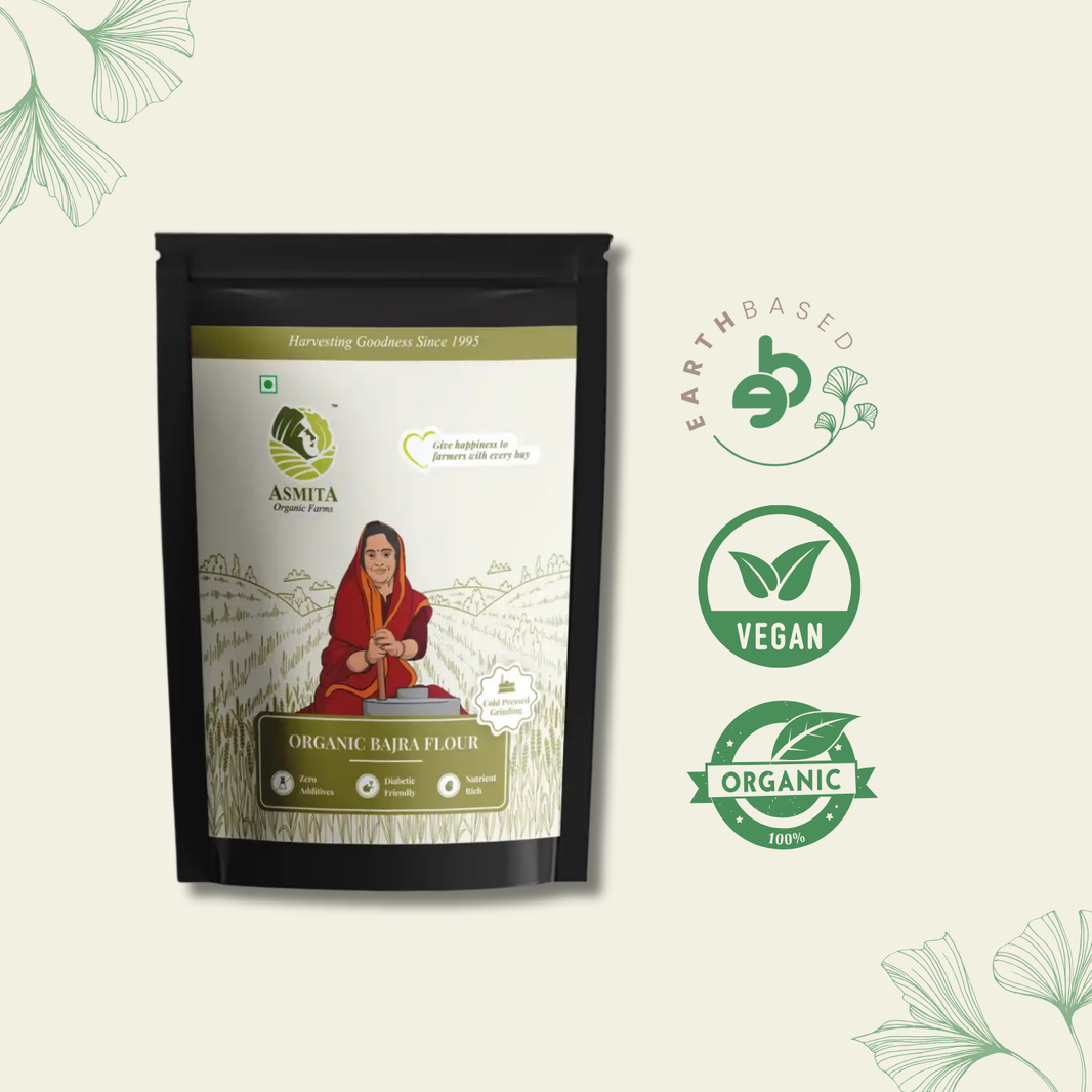 Organic Bajra Flour | Pearl Millet Flour - 500 gm | Pack of