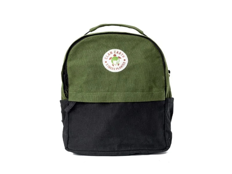 Best Backpack | Koala Backpack - Olive Green & Charcoal Black | Clan Earth  | earthbased.in | 01