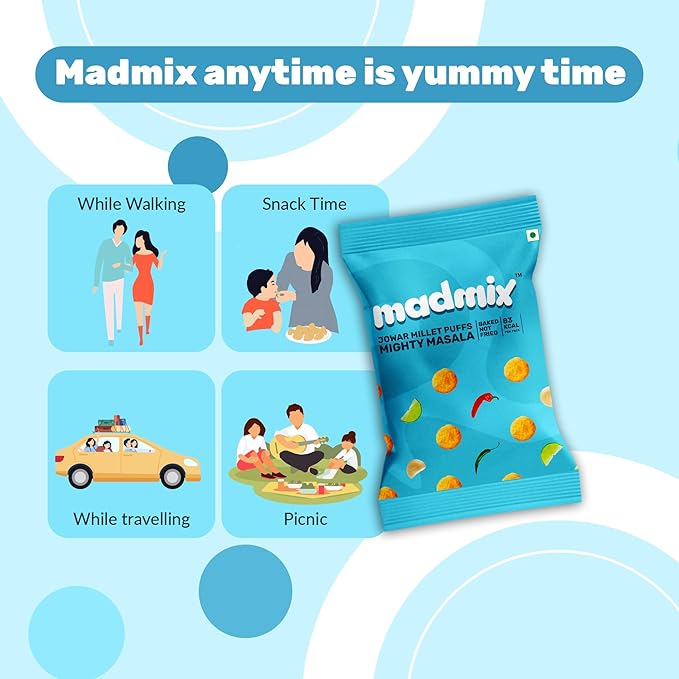 Best Jowar Millet Puffs Mighty Masala | Pack of 10 | EARTHBASED.IN | 04