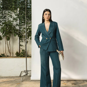 Best Vegan Clothing | Double Breasted Blazer | Anushe Pirani | earthbased.in | 01