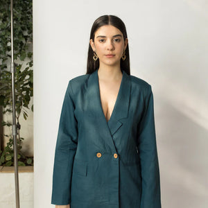Best Vegan Clothing | Double Breasted Blazer | Anushe Pirani | earthbased.in | 03