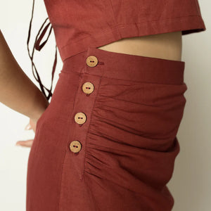 Best Vegan Clothing | Draped Wrap-Around Skirt | Anushe Pirani | arthbased.in | 04