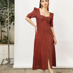 Best Vegan Clothing | Front Slit Midi | Anushe Pirani | earthbased.in | 01