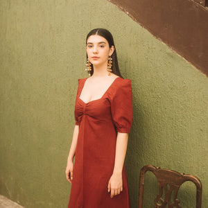 Best Vegan Clothing | Front Slit Midi | Anushe Pirani | earthbased.in | 02