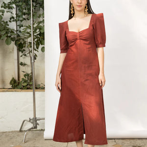 Best Vegan Clothing | Front Slit Midi | Anushe Pirani | earthbased.in | 06