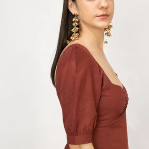 Best Vegan Clothing | Front Slit Midi | Anushe Pirani | earthbased.in | 07