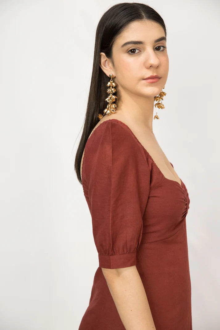 Best Vegan Clothing | Front Slit Midi | Anushe Pirani | earthbased.in | 07
