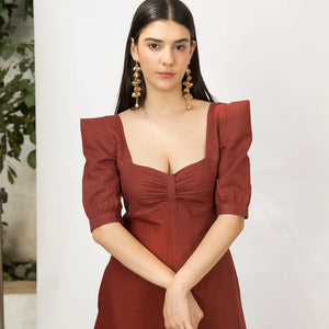 Best Vegan Clothing | Front Slit Midi | Anushe Pirani | earthbased.in | 08