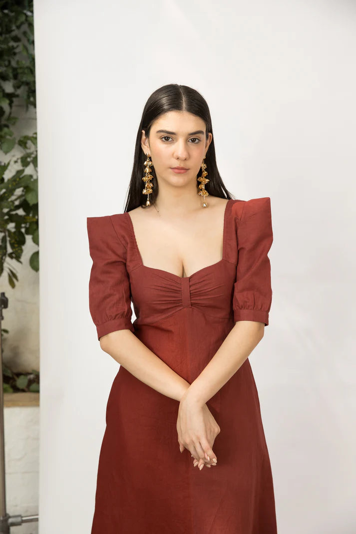 Best Vegan Clothing | Front Slit Midi | Anushe Pirani | earthbased.in | 08