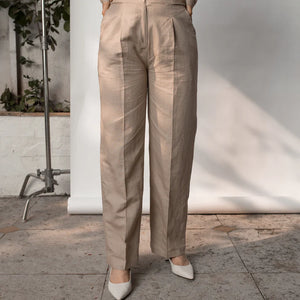 Best Vegan Clothing | Tailored Pleated Pants | earthbased.in | 06