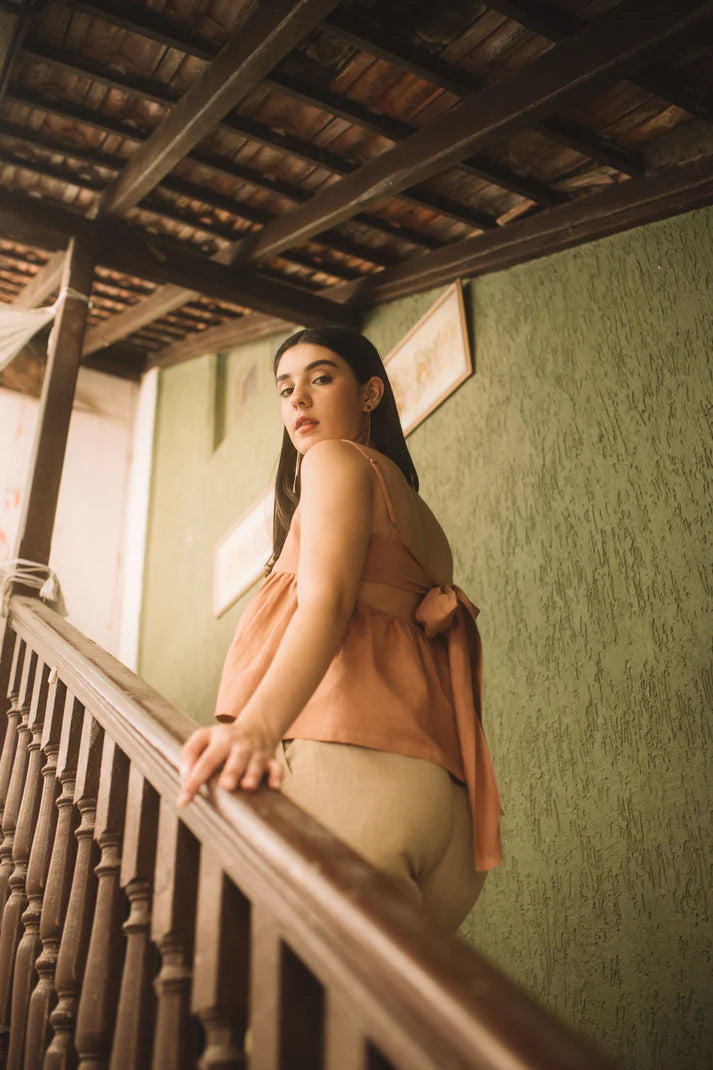 Best Vegan Clothing | The Back Bow Top |  Anushe Pirani | earthbased.in | 02