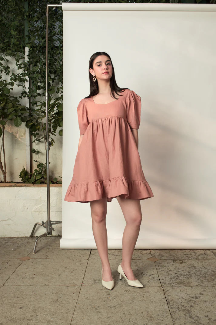 Best Vegan Clothing | Tiered Mini Dress | Anushe Pirani | earthbased.in | 06