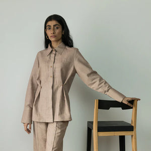 CINCHED WAIST SHIRT | Anushe Pirani | Best Sustainable Clothing for Women | 01