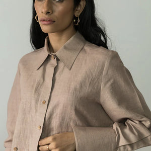CINCHED WAIST SHIRT | Anushe Pirani | Best Sustainable Clothing for Women | 05