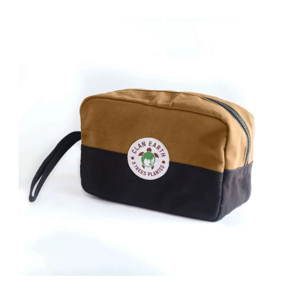 Clan Earth Oryx Dopp Kit - Walnut Brown - earthbased.in - 01