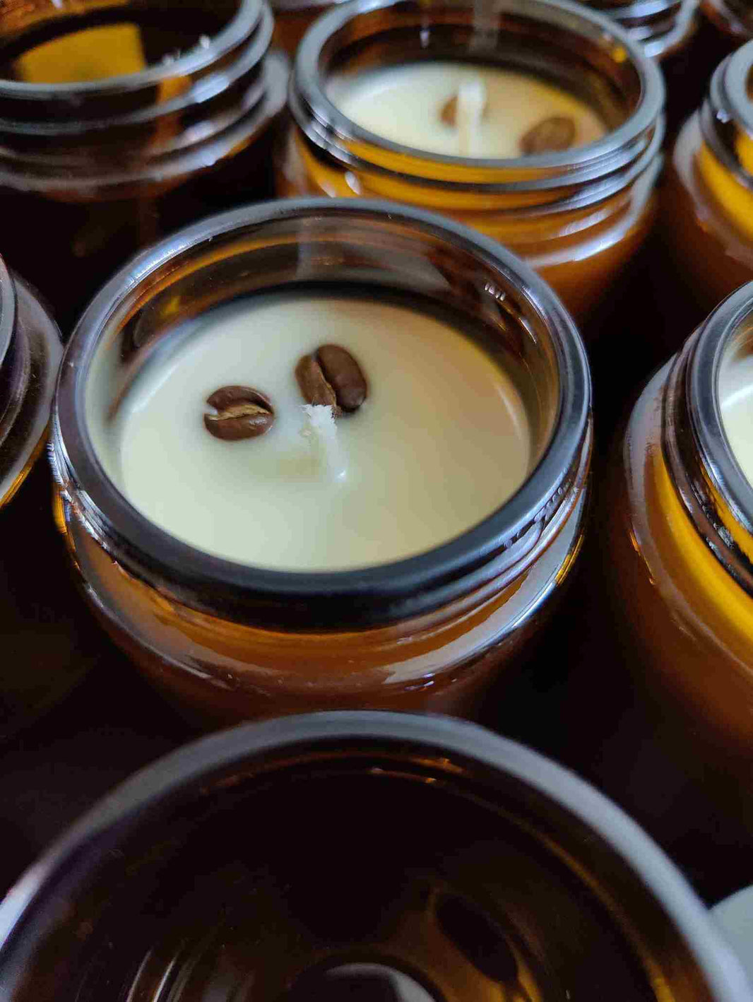Coffee scent soy jar candle I Vegan candle
