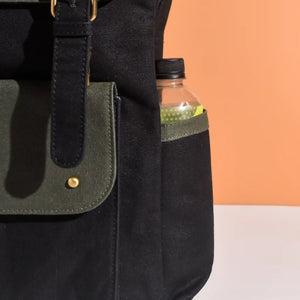 Dugong Backpack- Royal Blue & Charcoal Black | Clan Earth | earthbased.in | 02