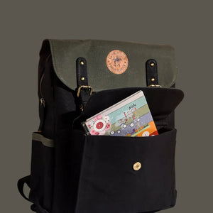 Dugong Backpack- Royal Blue & Charcoal Black | Clan Earth | earthbased.in | 06