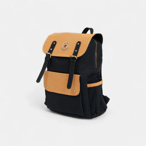 Dugong Backpack - Walnut Brown & Charcoal Black | Clan Earth  | earthbased.in | 01