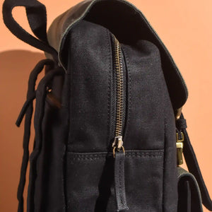 Dugong Backpack - Walnut Brown & Charcoal Black | Clan Earth  | earthbased.in | 03