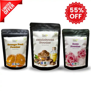 Eco vann Radiant Beauty Combo: Sandalwood, Orange Peel, and Rose Powder