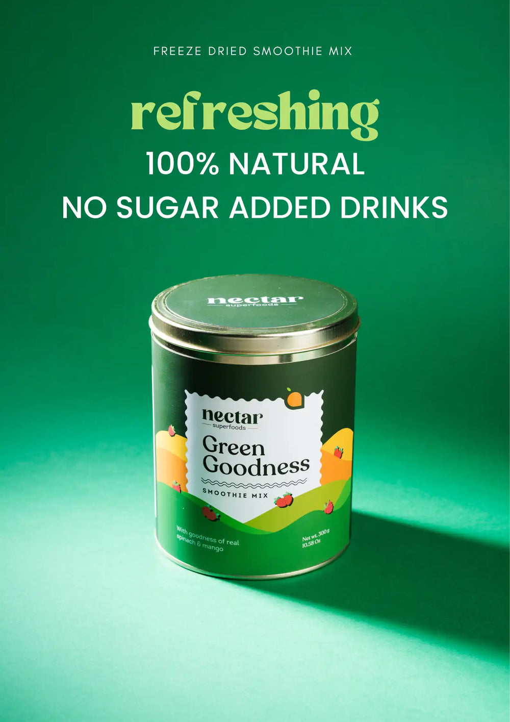 FREEZE DRIED GREEN GOODNESS SMOOTHIE MIX_earthbased_113