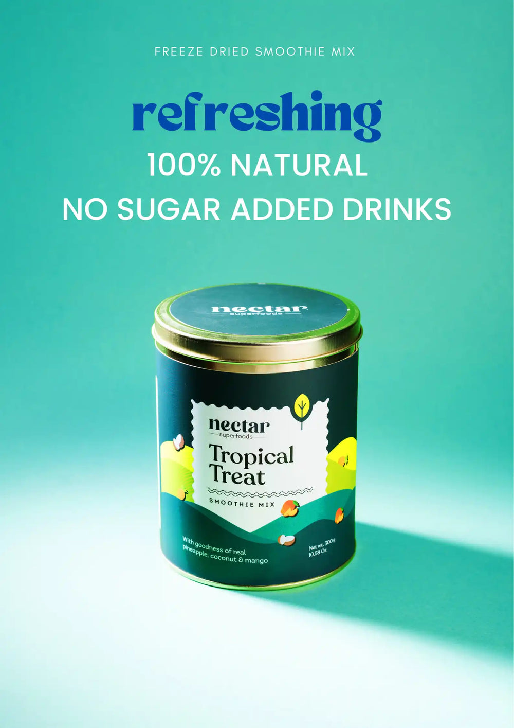 FREEZE DRIED TROPICAL TREAT SMOOTHIE MIX_earthbased_113