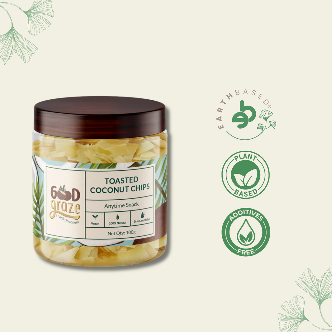 Good Graze Toasted Coconut Chips • Pack of 2 • 200g