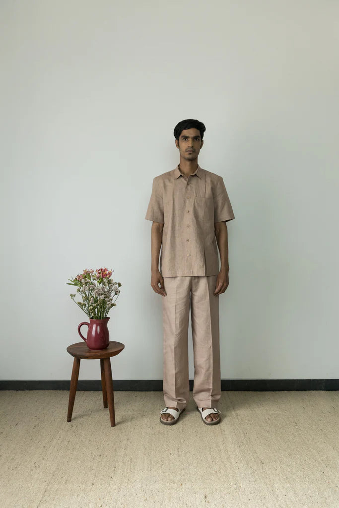 INVERTED-PLEAT SHIRT | Anushe Pirani | earthbased.in | Sustainable Clothing |01