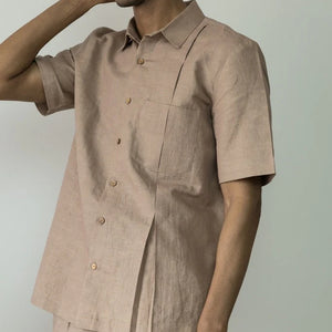 INVERTED-PLEAT SHIRT | Anushe Pirani | earthbased.in | Sustainable Clothing |03