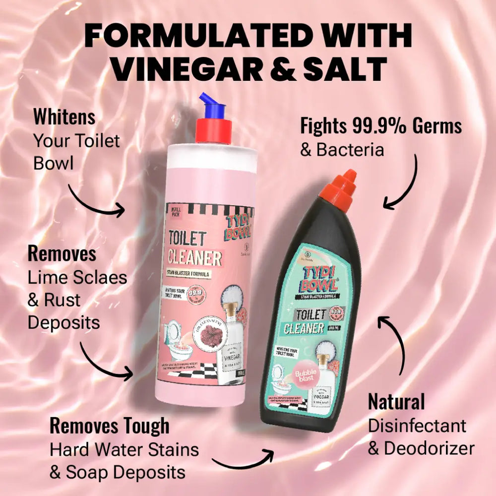 BESTSELLER CLEANING KIT - FLOOR CLEANER, SOVI® DISHWASH LIQUID, TYDIBOWL® TOILET CLEANER, GLASS CLEANER GUIDELINE