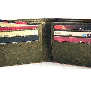 Kakapo Bifold Cork Wallet - Tan | Clan Earth | earthbased.in | 02