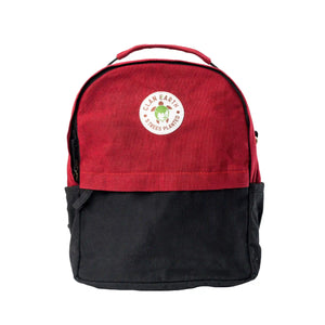 Koala Backpack - Cherry Red & Charcoal Black | Clan Earth | earthbased.in | 01