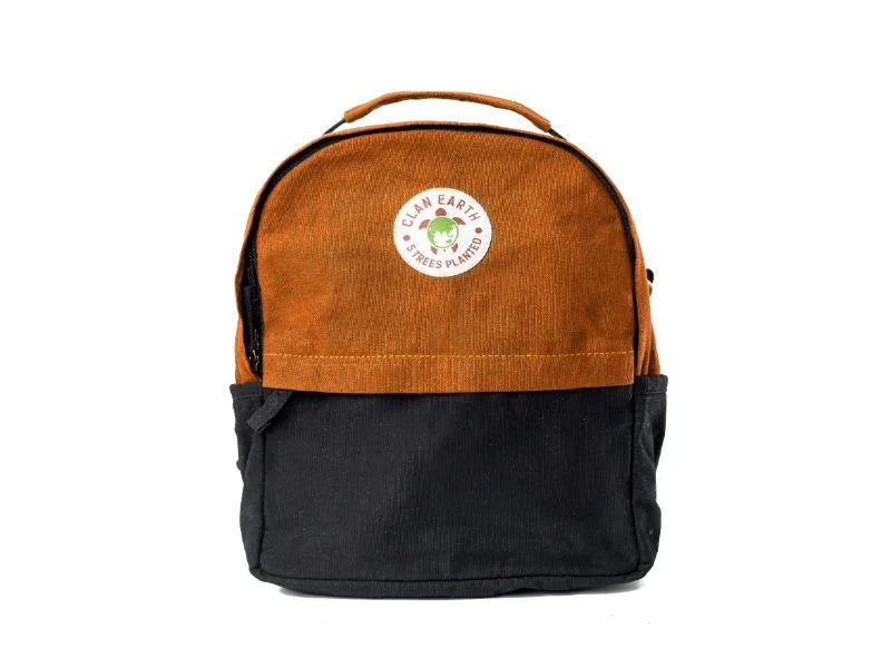 Koala Backpack - Walnut Brown & Charcoal Black | Clan Earth  | earthbased.in | Best Backpack in India | 01