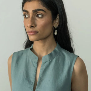 LAID-BACK GATHERED DRESS | Anushe Pirani | Best Vegan Apparel for Women - earthbased.in | 04