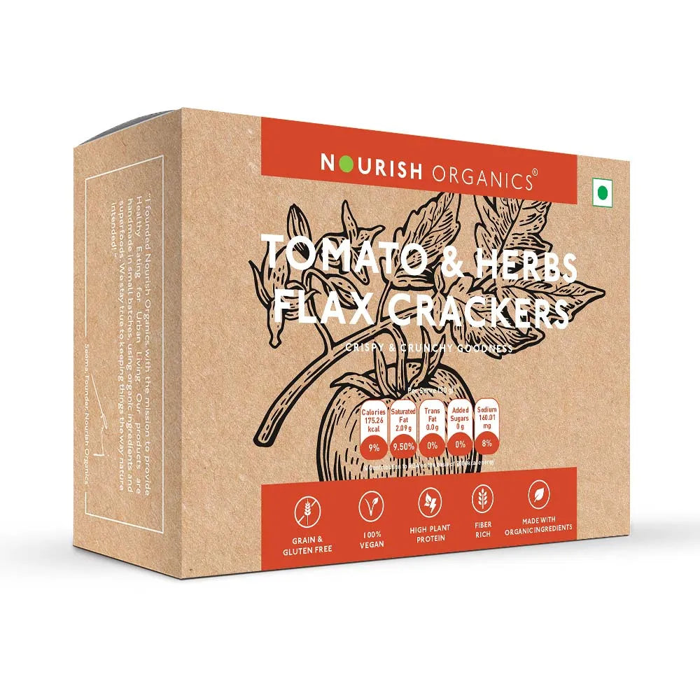 Nourish Organics Tomato and Herbs Flax Crackers 90g_earthbased_11